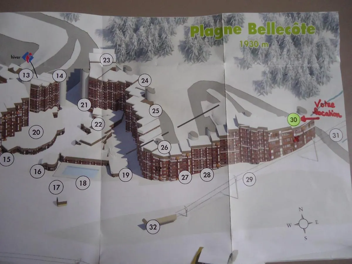 Lägenhet Mon Ski A La Plagne - Plagne Bellecote Residence 3000