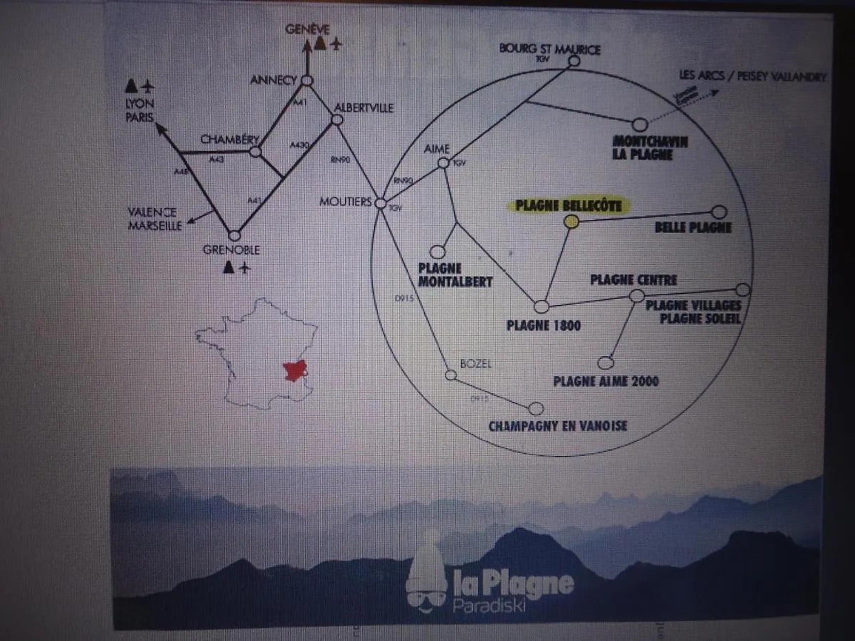 Mon Ski A La Plagne - Plagne Bellecote Residence 3000 0*,  Frankrike